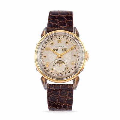 Astrograph, Orologio da polso, anni '40, cassa rotonda in acciaio