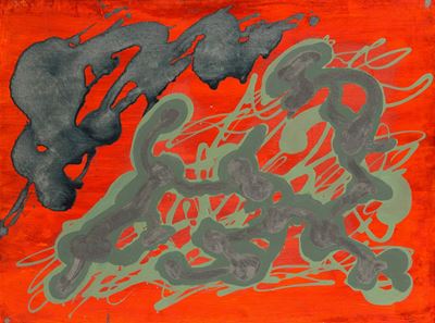Confronto (olio e tecnica mista su tela, 1974)