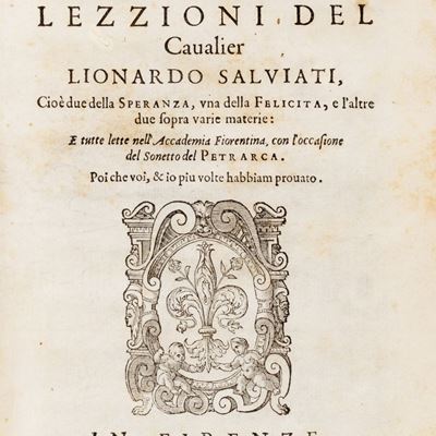 Cinque lezioni... Cioè due della Speranza, una della Felicità, e l'altre du sopra varie materie