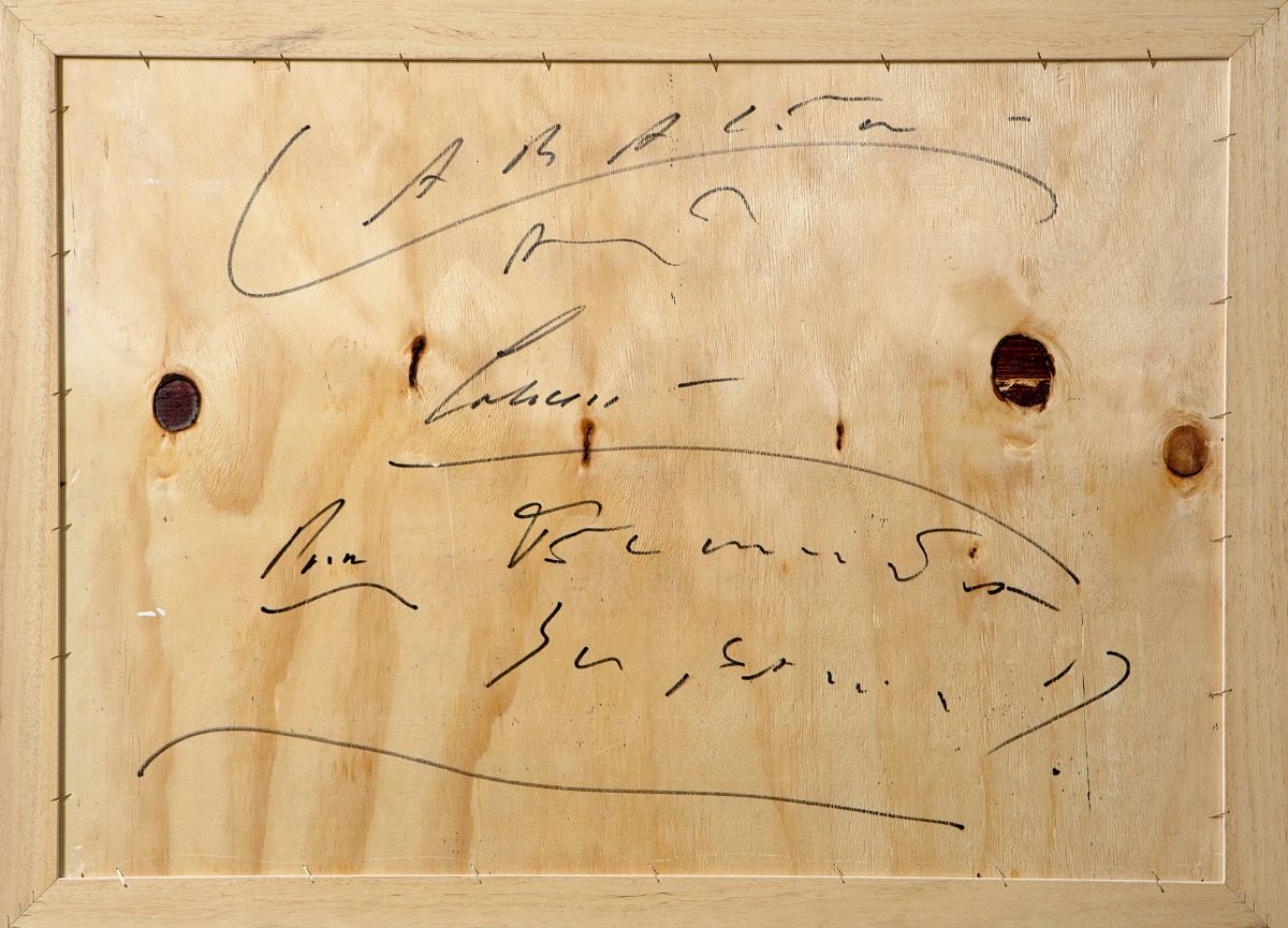 Ezio Caraceni - Senza titolo, tecnica mista su tavola, cm 50x70