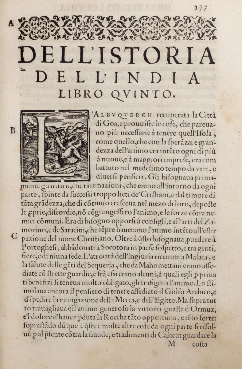Giovanni Pietro Maffei - Le Istorie delle Indie Orientali, Prima edizione, Firenze, 1589