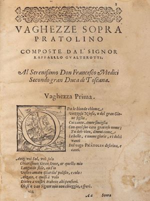  - La descrizione dell'apparato fatto in Firenze nel battesimo del serenissimo principe di Toscana