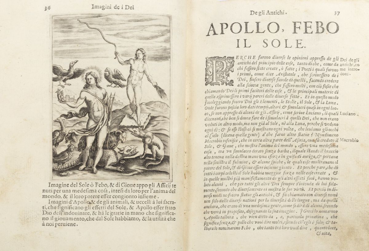 Cartari, Vincenzo - Le Imagini De gli dei De gli Antichi, del Signor Vincenzo Cartari Reggiano, n...