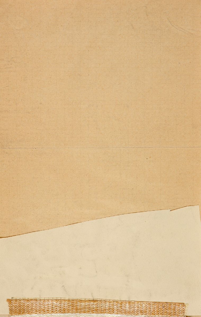 Mario Sironi - Paesaggio urbano con cavallo, matita su carta di registro