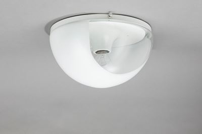 Lampada da soffitto o parete 'Atomic', 1970, metallo smaltato e vetro soffiato