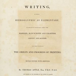 The Origin and Progress of Writing
