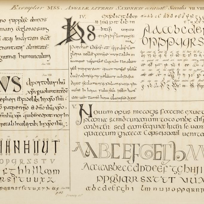 Thomas Astle - The Origin and Progress of Writing, 1803 - Copia su carta grande con 32 tavole