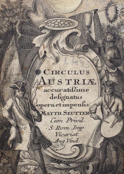 Circulus Austriae accuratisime designatus, 1743, 4 carte geografiche incise in rame