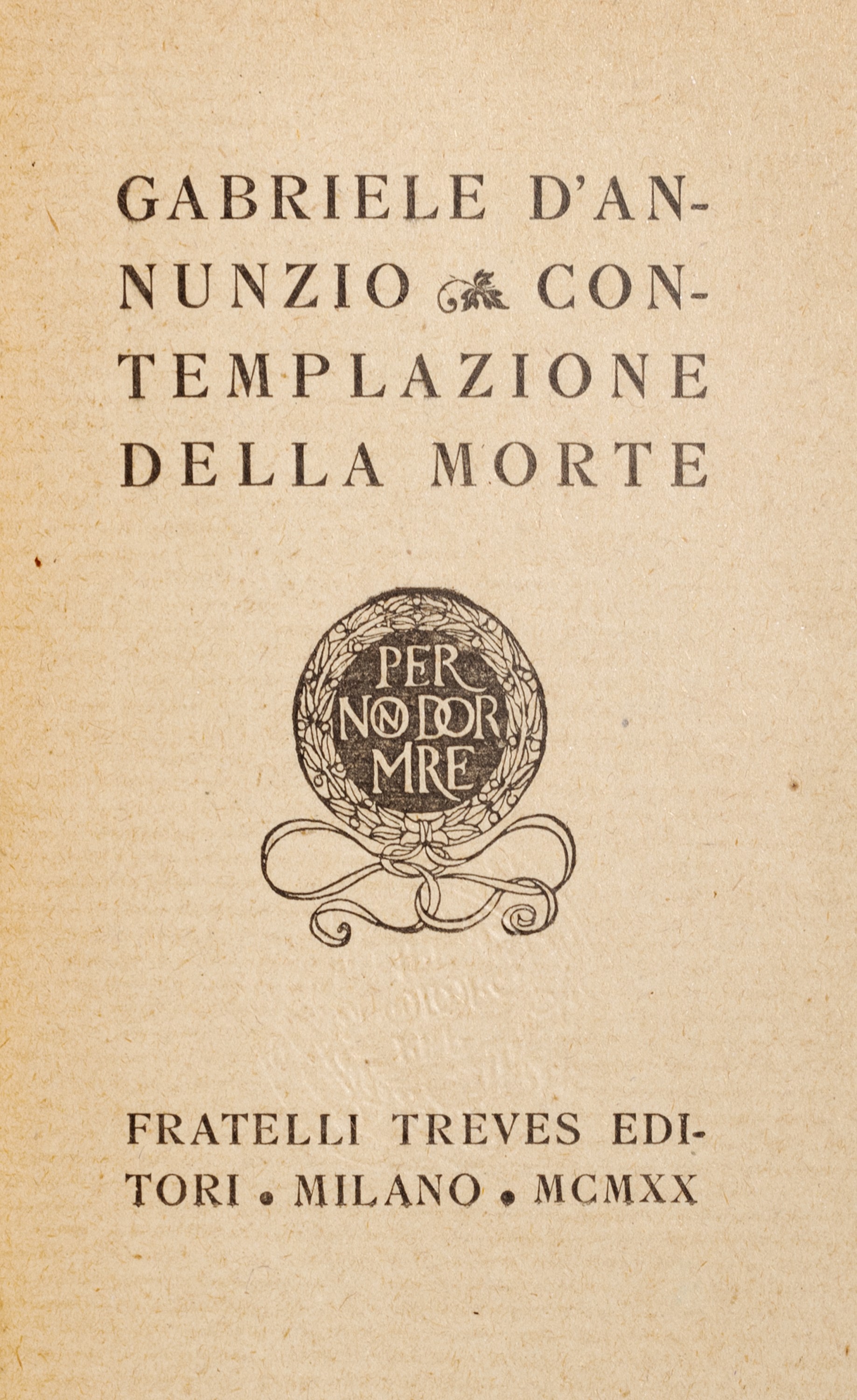 Gabriele D'annunzio - Notturno - Edizione con xilografie di Adolfo de Carolis