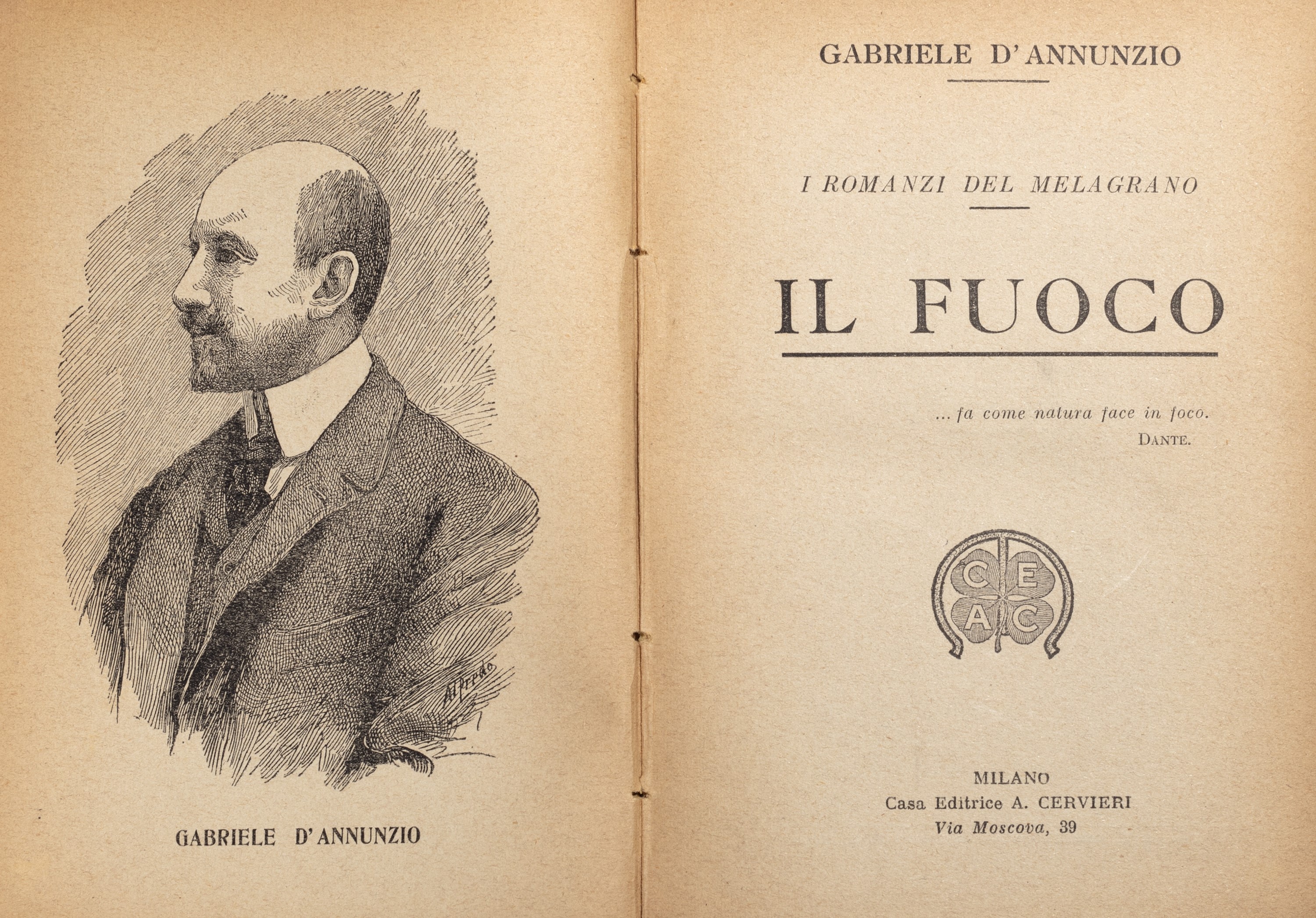 Gabriele D'annunzio - Notturno - Edizione con xilografie di Adolfo de Carolis