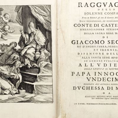 Ragguaglio della solenne comparsa, fatta in Roma gli otto di gennaio 1687