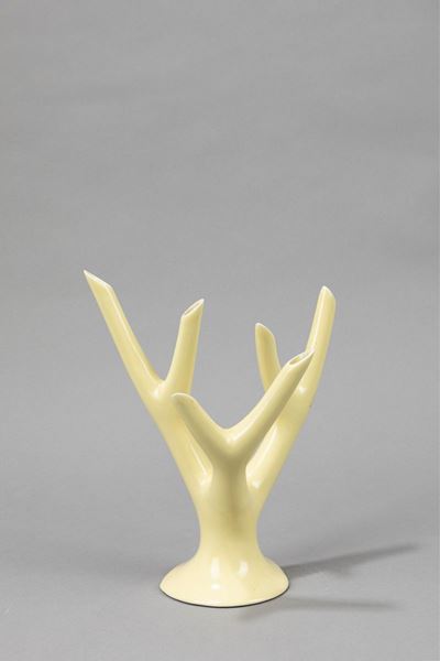 Ramo, ceramica a colaggio smaltata, 1955