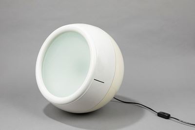 Artemide, Lampada Pallade in metallo con schermo in vetro