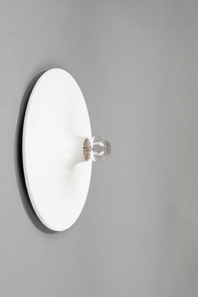 Lampada da parete o soffitto in alluminio verniciato, circa 1970