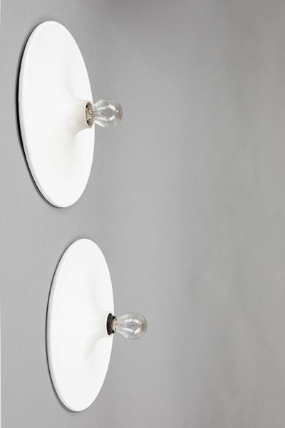 Lampada da parete o soffitto in alluminio verniciato, circa 1970