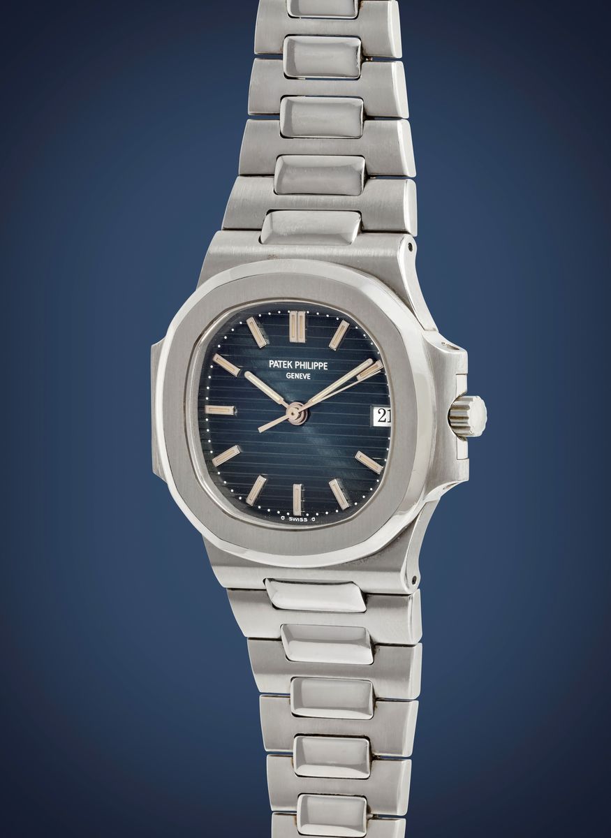 Patek Philippe - Nautilus 3800, anni ‘90, acciaio, quadrante blu