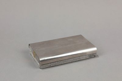 Scatola della serie 'Bilia', acciaio e cristallo