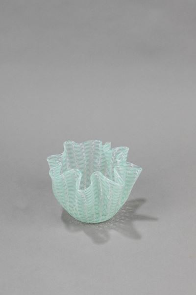 Vaso Cartoccio in vetro soffiato Zanfirico
