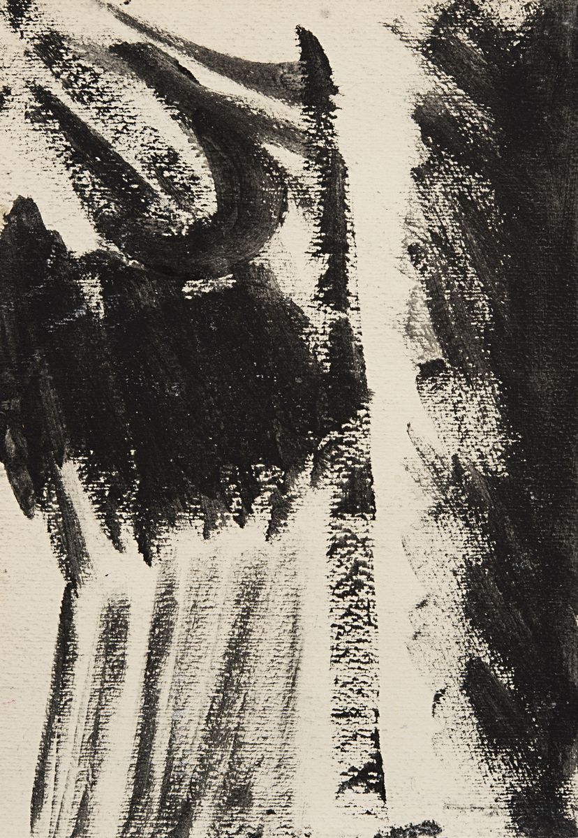 Mario Sironi - Figura, tempera su cartoncino, cm 24x16,2 e cm 22,5x16,2, metà anni '50