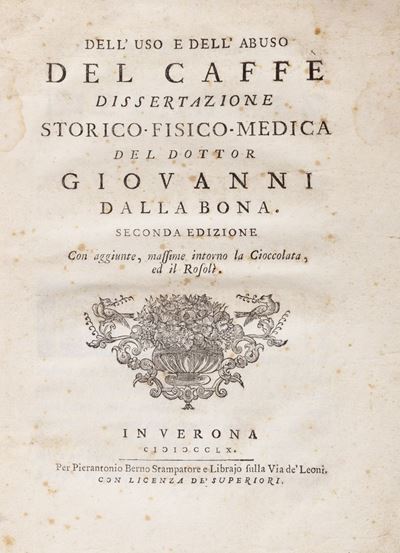 Dell’Uso e dell’Abuso del Caffè, trattato del 1760