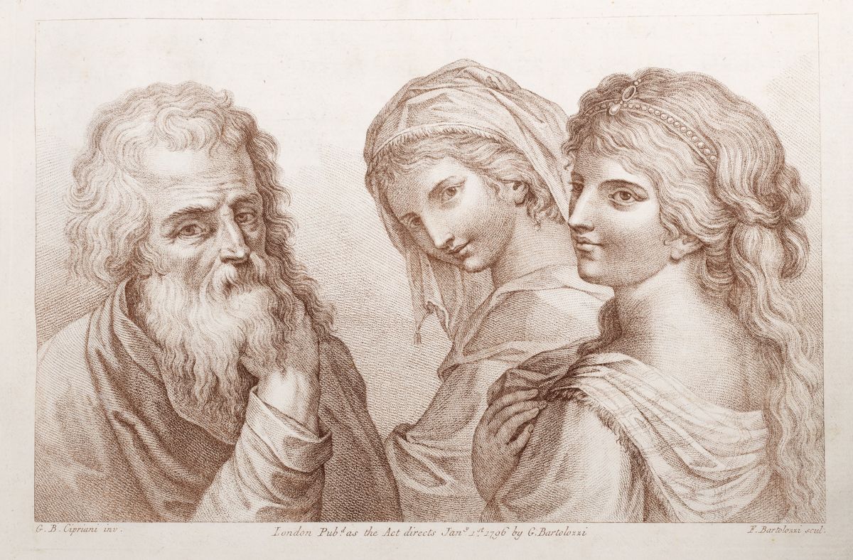Giovanni Battista Cipriani - Rudiments of Drawing, incisi da Bartolozzi