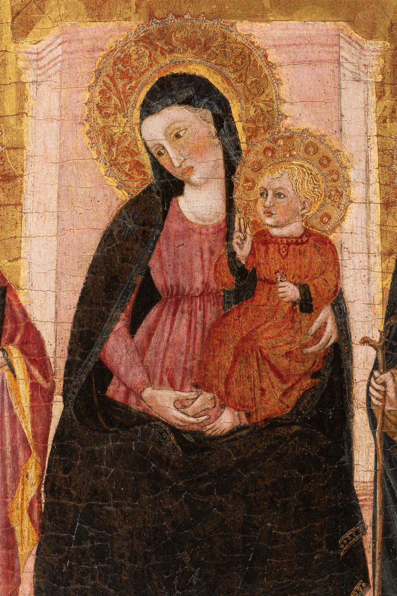 Scuola Toscana, Fine Secolo XIV - Inizio Secolo XV - Autore toscano del XIV secolo, Vergine con B...