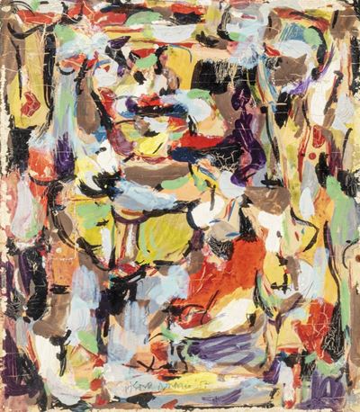 Senza titolo (olio su tavola, 1957)