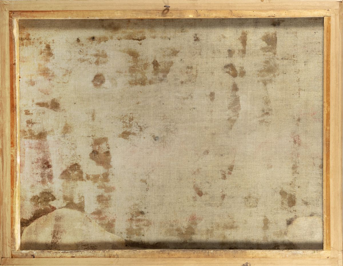 Scuola Napoletana, Secolo XVII - Sacra Famiglia, olio su tela