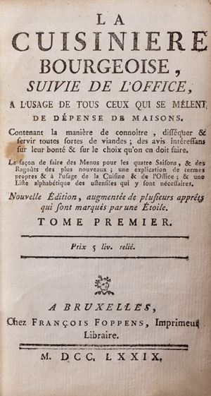 Gastronomia - Menon - La Cuisinière Bourgeoise