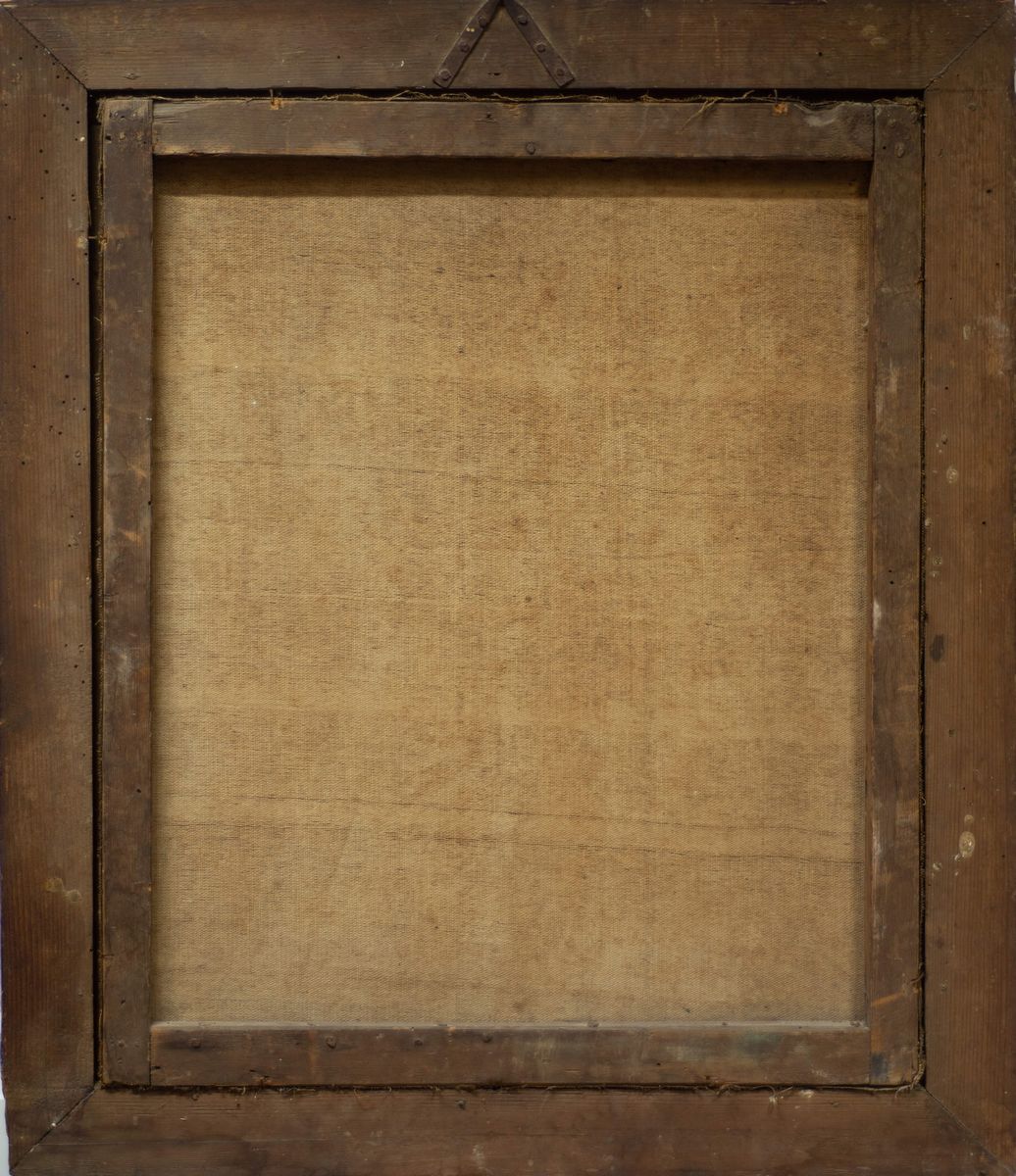Scuola Napoletana, Secolo XVII - Autore sconosciuto, Il venditore di aglio, olio su tela