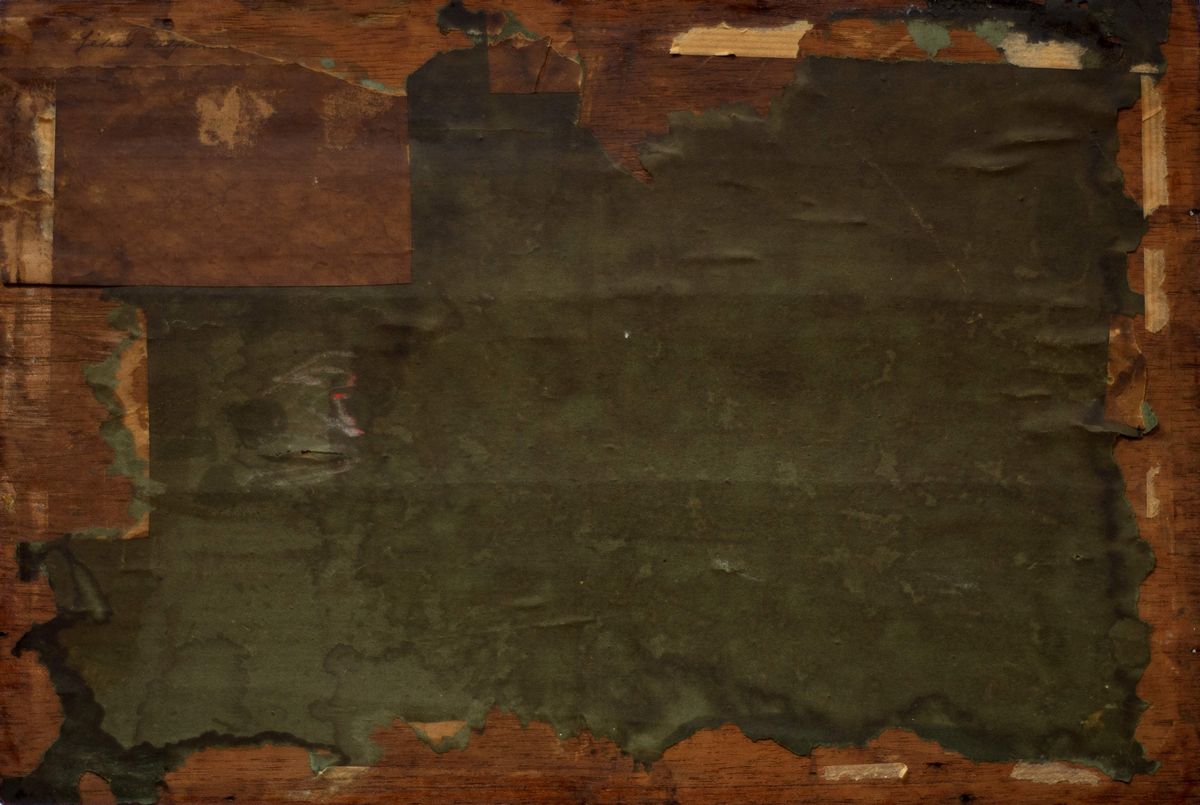 Seguace di Pietro della Vecchia - Pietro della Vecchia, Lezione di matematica, olio su tavola