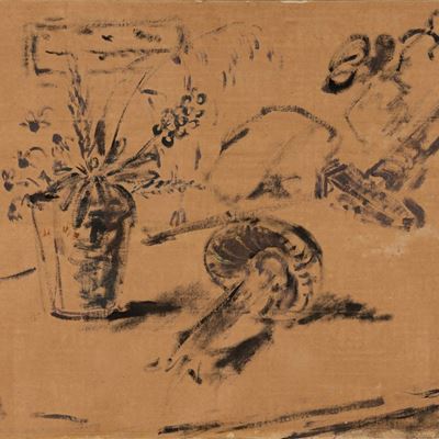 Natura morta, olio su cartoncino, 1936