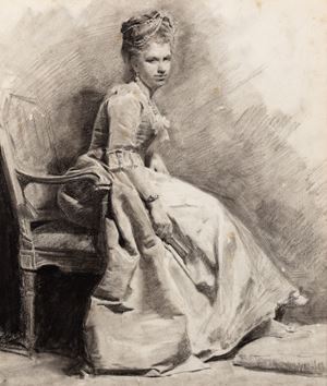Portrait of a seated Lady
