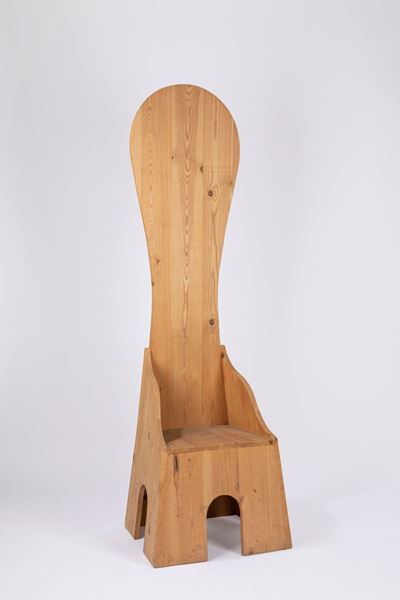 Sedia in legno di pino russo, 1972