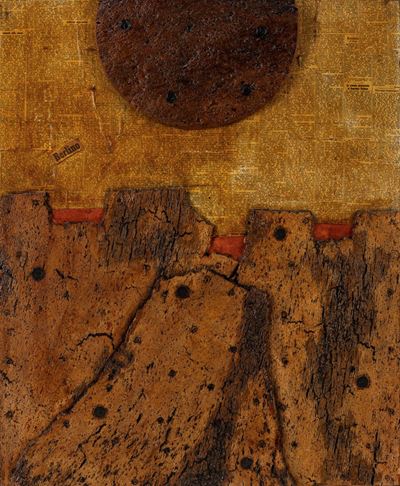 Senza titolo (Collage su tavola, 1965)