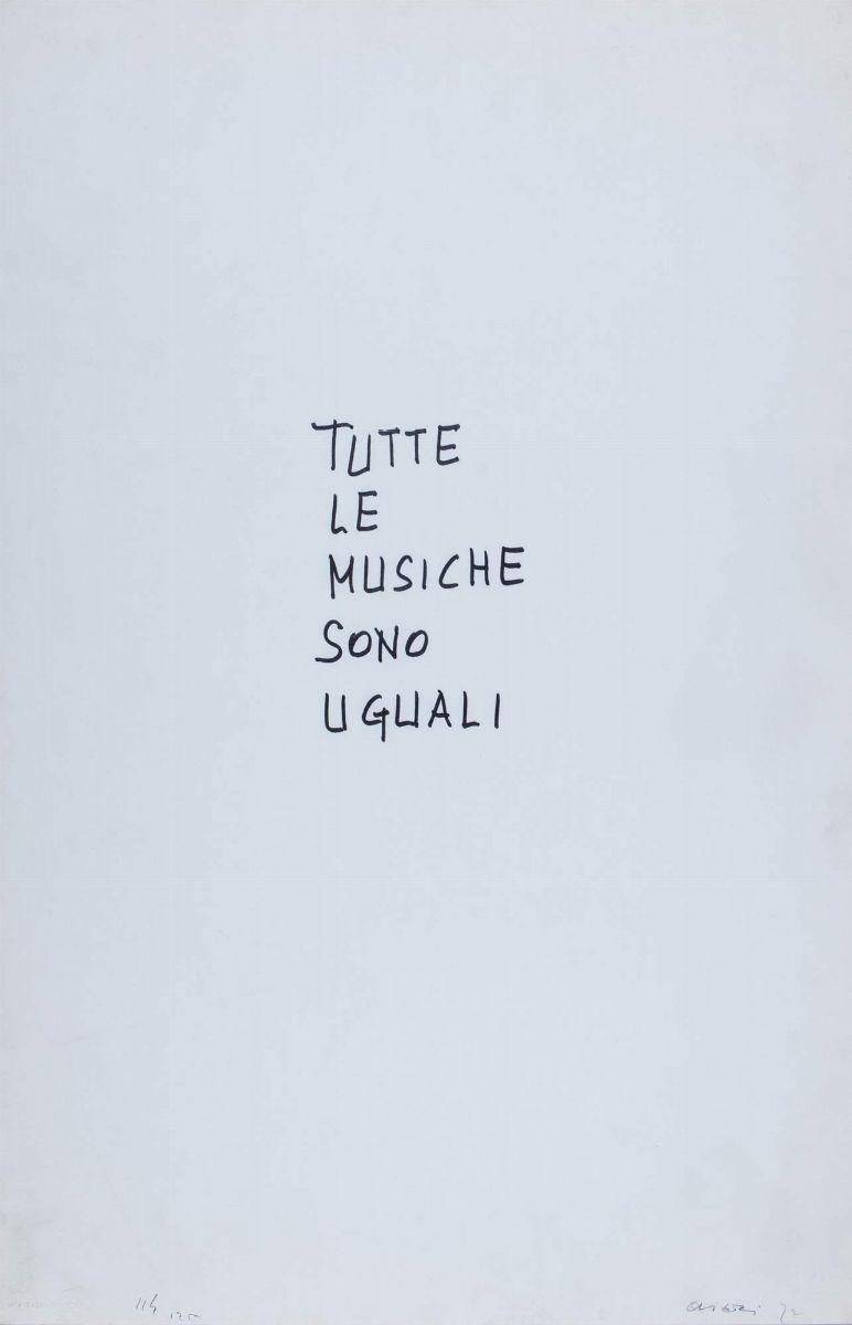 Giuseppe Chiari - Cartella contenente 7 fotolitografie, ess. 114/125