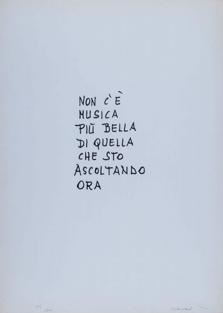 Giuseppe Chiari - Cartella contenente 7 fotolitografie, ess. 114/125