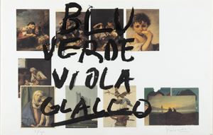 Kounellis Jannis - Blu verde viola giallo