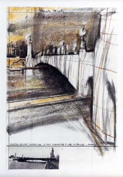 Wrapped Bridge, Project For le Pont Alexandre III, Paris