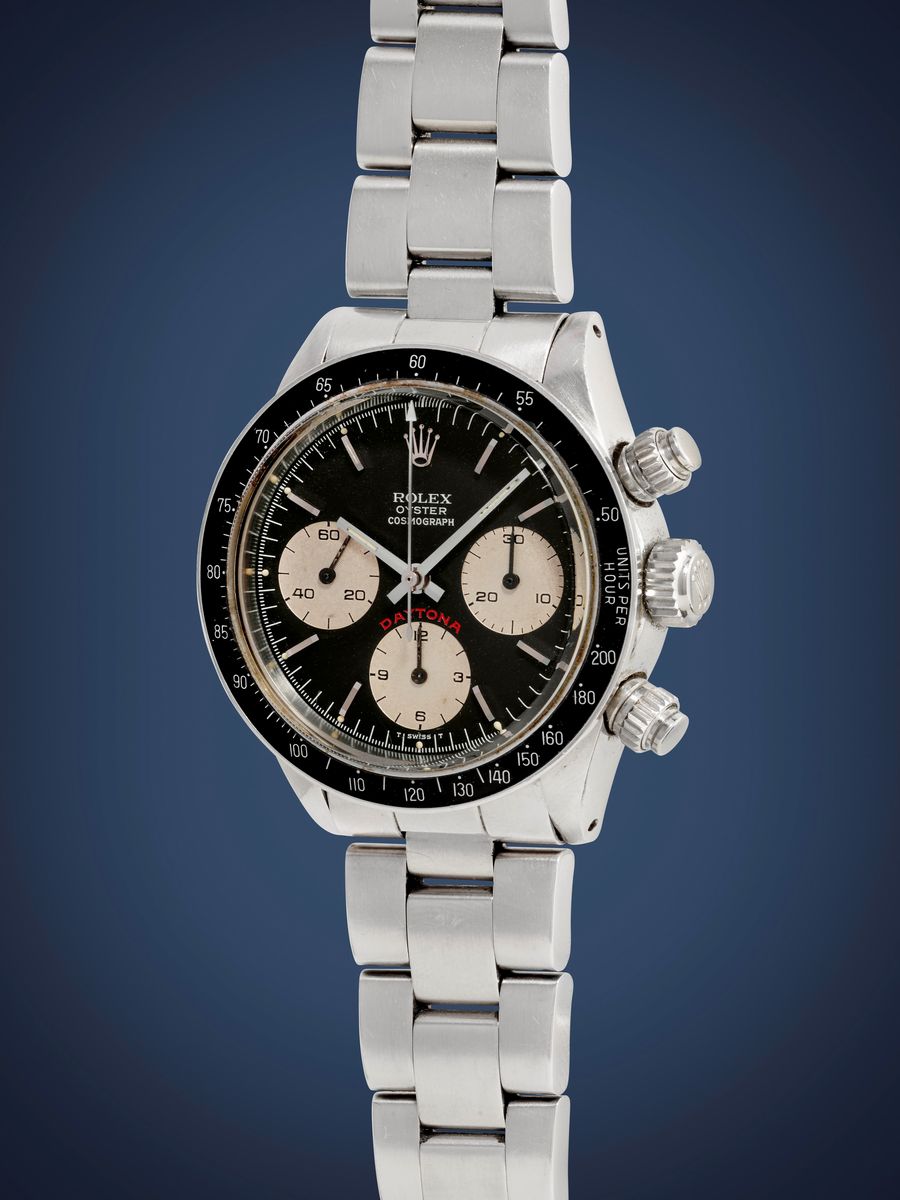 Rolex - Daytona 6263 Big Red, anni '80, movimento a carica manuale, lunetta acrilica nera