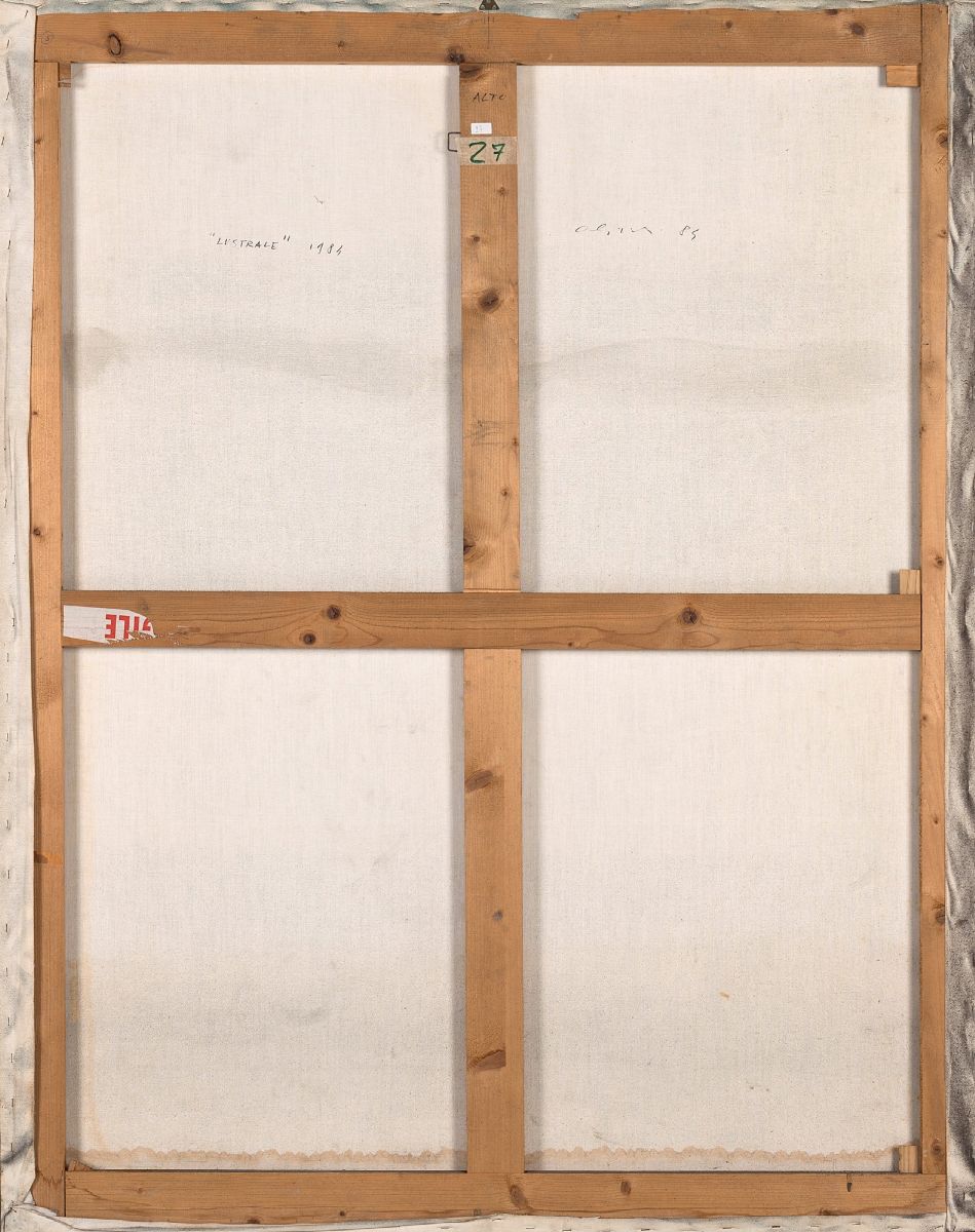 Claudio Olivieri - Lustrale, olio su tela, 1984