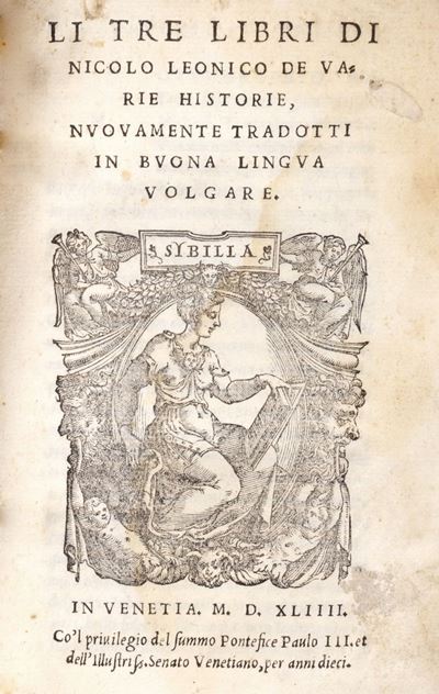 De varia historia libri tres, 1544