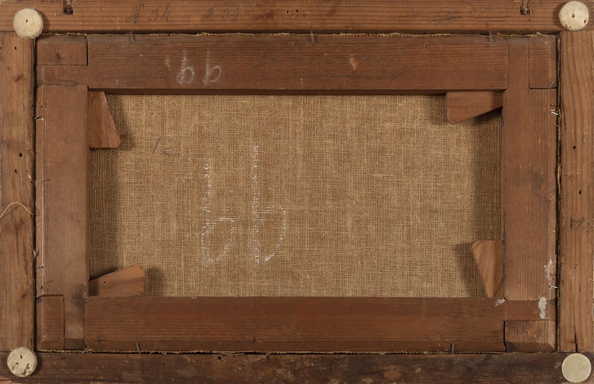 Scuola Napoletana, Secolo XVII - Presentazione della Vergine al Tempio, bozzetto, olio su tela