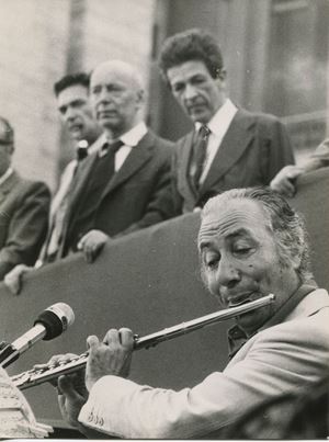 Severino Gazzelloni, John Volpe, Enrico Berlinguer
