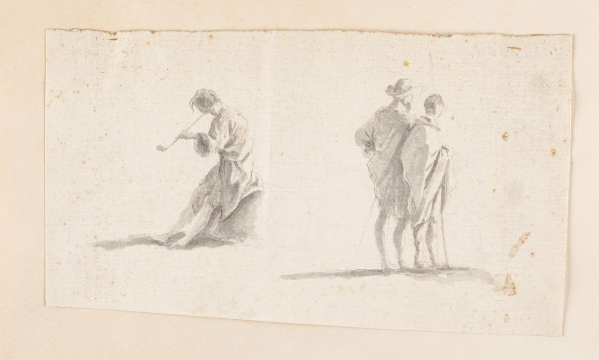 Scuola del XVII - XVIII secolo, Lotto composto da sette disegni