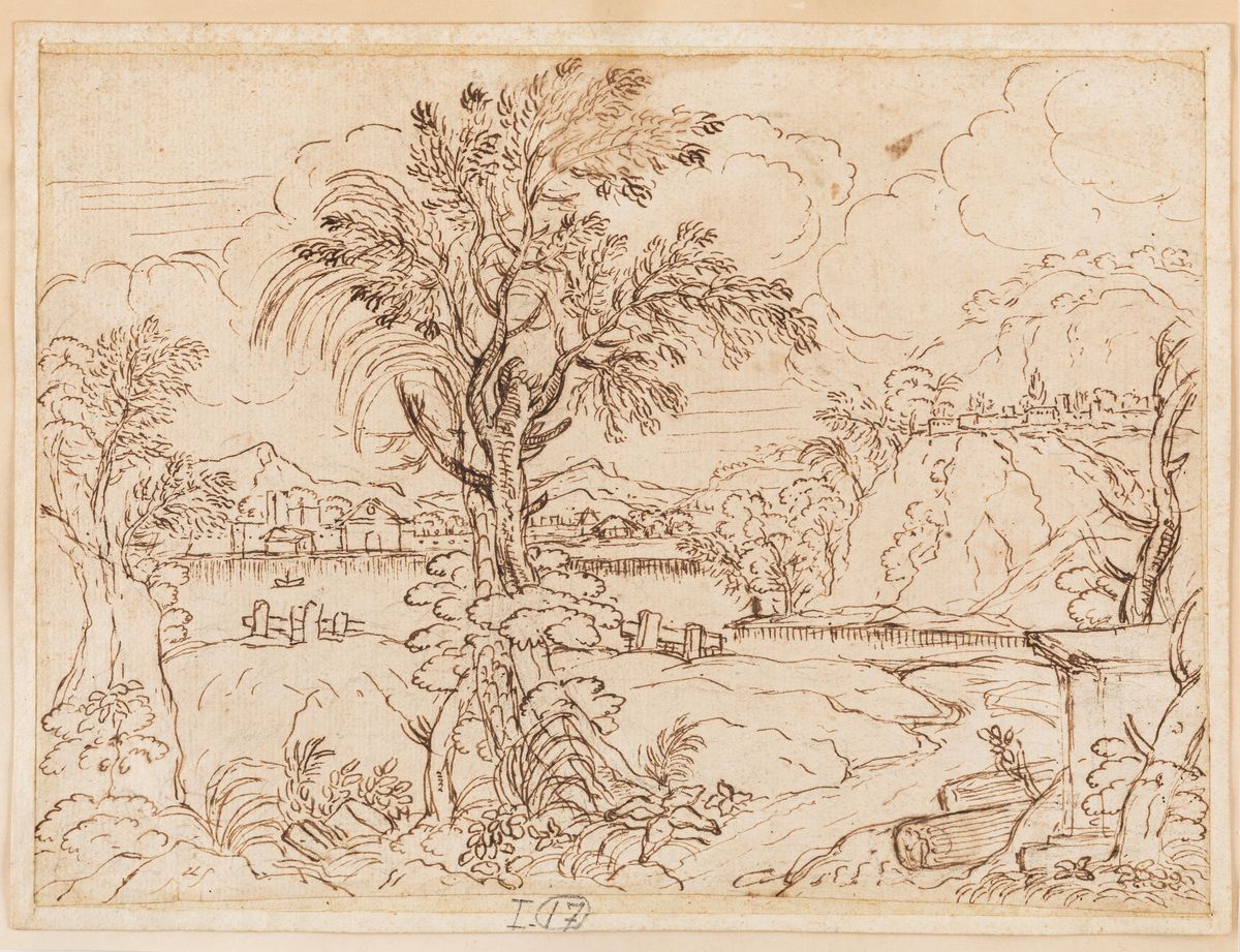 Scuola del XVII - XVIII secolo, Lotto composto da sette disegni