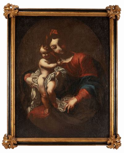 Valerio Castello, Madonna con Bambino, olio su tela