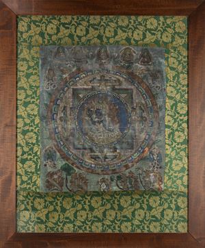 A thangka depicting Mahakala Chaturbhuja. China/Tibet, late 19th century