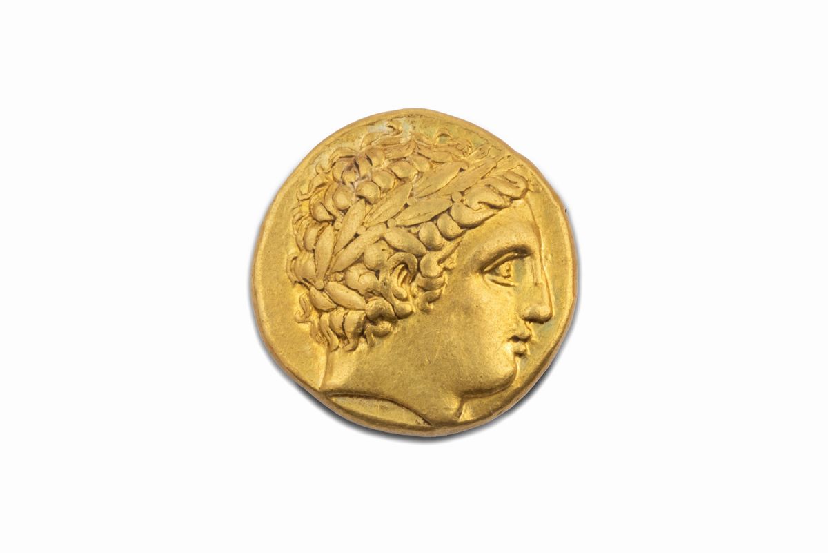 Macedonia, Filippo II, 359-336 a.C. - Filippo II di Macedonia, Statere in oro, 340-328 a.C.