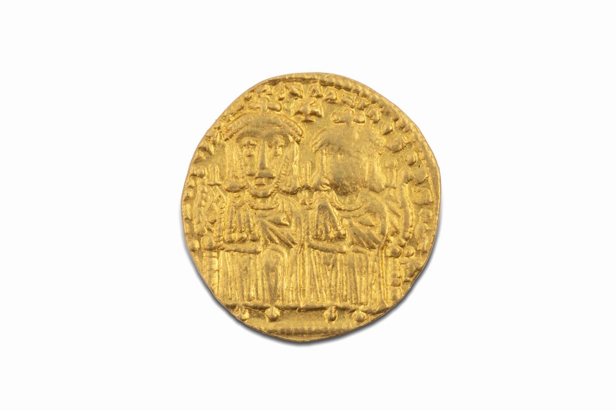 Impero Bizantino, Costantino V e Leone IV, 775-780 D.C. - Impero Bizantino, Moneta di Leone IV e ...